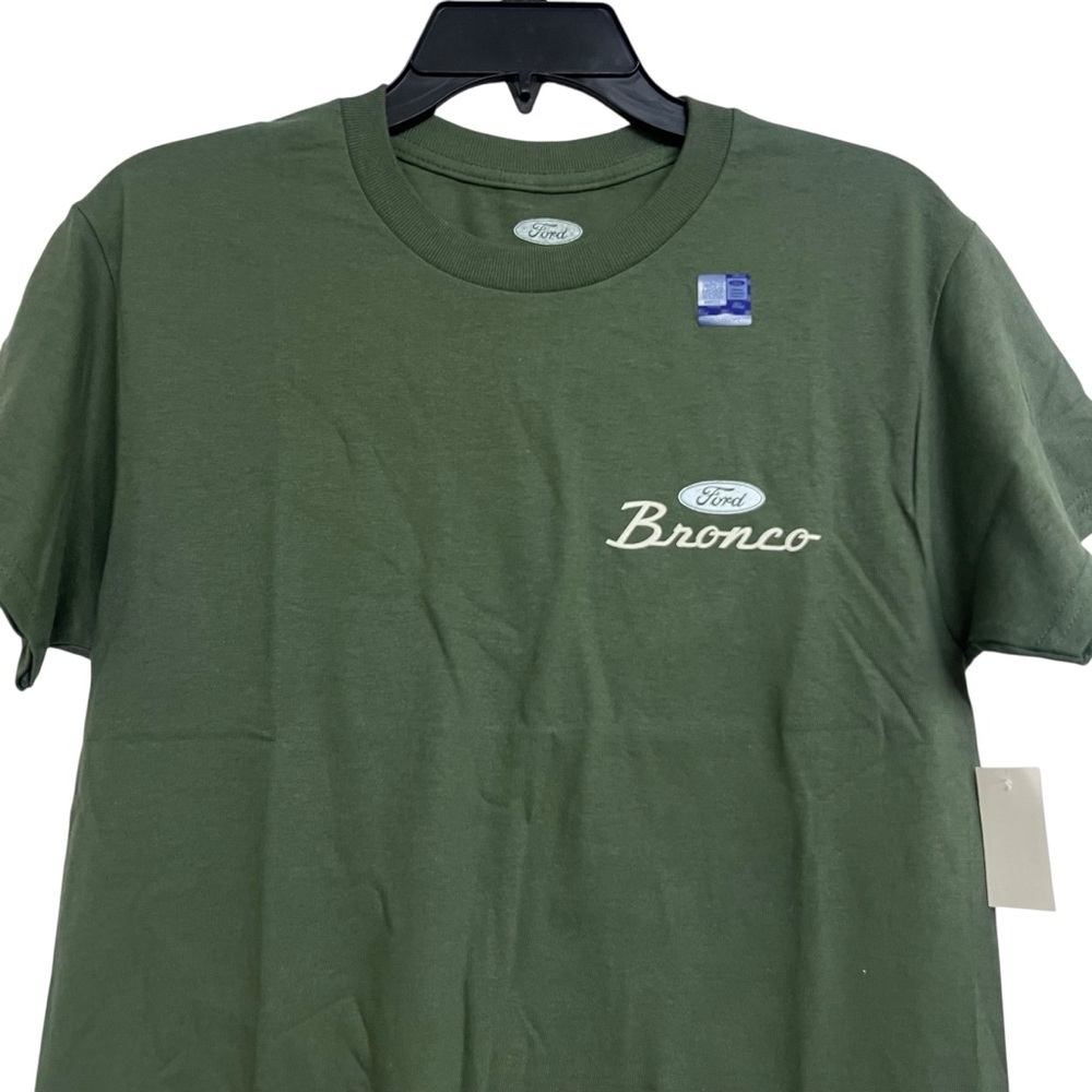 NWT Ford Bronco Relaxed Dark Green Tee Short Sleeve Shirt XS Unisex - Picture 2 of 7